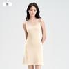 Bata de Noche de Algodón Puro, Vestido de Tirantes, Vestido para Mujer, Ropa Exterior de Verano, Capa Base, Combinación, Talla Grande, Vestido de Noche de Longitud Media Holgado