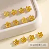 Joias para Nail Art Flor Dourada Rica Estéreo de Luxo Leve Decoração de Unha de Liga de Flor Borboleta Grande e Pequena de Luxo Leve