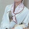 Bufanda de seda perezosa pequeña larga estrella mismo estilo elegante combinable traje verano delgada protector solar Corea del Sur bufanda de cuello para mujer