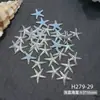 Abalorios para Uñas con Forma de Estrella de Mar y Concha Aurora Serie Océano Concha Resina Accesorios para Uñas DIY Decoración de Uñas Portátil