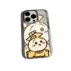 Funda de teléfono transparente estilo antiguo linda de Chiikawa para Apple 17, funda protectora anticaída de cobertura total para iPhone 18, 13