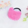 Cuerda para el pelo curva de imitación de pelo de conejo de color caramelo para niña, banda elástica simple para atar, popular en la red coreana, cuerda para el pelo linda de felpa