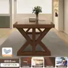 Mesa de Jantar Sala de Estar Casa 2025 Nova Mesa de Jantar Retangular Mesa de Jantar Simples Moderna Mesa de Estudo Tudo-em-Um Uso Duplo