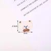 Capa de Celular Estilo Casual, Acessórios de Decoração para Caderno, Patche de Jaqueta de Plumas, Patche Bordado Desenho Animado de Coelho e Urso Fofos