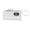 Carregador de tesouro tipo cápsula 5000 mA mini ultrafino compacto portátil batom com power bank para celular