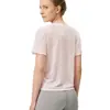 Top de Yoga Delgado de Verano para Mujer, Camiseta Deportiva de Manga Corta Transpirable de Secado Rápido, Cubierta de Fitness con Cuello Redondo para Running, Entrenamiento, Pilates