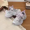 Zapatos Deportivos Ligeros para Niñas 2026 Nuevo Estilo Niños Versión Coreana Suela Gruesa Zapatos Papá Niña Suela Suave Antideslizantes Zapatos para Correr Modernos