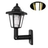 Luzes solares de jardim externas, hexagonais, estilo vintage, para jardins de palácios, gramados e iluminação de paisagem; opções de inserção no solo e de montagem na parede