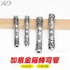 Prata Pura 999 Haste Argola Joia Tubo Curvo Acessórios DIY Tubo para Pulseira Pingente de Colar Pulseira de Tubo Curvo de Prata Acessórios