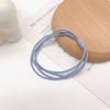 Cuerda para el cabello coreana pequeña fresca de alta elasticidad cuatro líneas una base liga de goma simple anillo para el cabello suministro de puesto