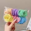 Coloridos pasadores de pelo de pulgar estilo coreano para niños y niñas, lindas diademas, dulces cordones para el pelo de niños, gomas elásticas de alta elasticidad, accesorios para el pelo