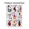 WSQT 20000 Halloween Cartoon Evil Wizard Sala de Estar Home Party Atmosfera Janela de vidro adesivo de parede decorativo
