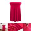 Venta al por mayor moderno simple sentido de alta gama rojo comercial reunión cóctel bar set redondo falda de sol elástico juego de mesa