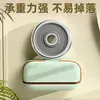 Caja de Jabón Mini de Lujo para Uso en Casa, Portajabón de Tapa abatible para Baño y Tocador, Estante de Almacenamiento con Drenaje Montado en Pared sin Taladro