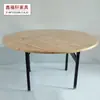 Mesa Redonda Grande para Hotel Atacado Mesa Redonda de Jantar para Restaurante Suporte 1.8m Mesa de Jantar Dobrável Simples 2.2m Suporte Dobrável