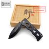 Hoja de corte de alta dureza cuchillo de acero inoxidable camping portátil supervivencia cuchillo militar popular acero al cromo cuchillo plegable para exteriores al por mayor