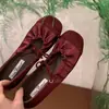 Zapatos Bailarinas de Tira Plisada de Nicho Brisa Suave de Noche para Mujer, Nuevos Otoño 2026 Zapatos Mary Jane de Bloque de Color Satín
