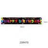 Banner Temático de Feliz Cumpleaños Multiestilo Transfronterizo Banner de Fiesta de Feliz Cumpleaños Arreglo de Ambiente Bandera Colgante