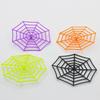 7cm 4 Colores Plástico Red de Araña Juguete Halloween Murciélago Araña Escupir Seda Malla Adornos Decorativos Accesorios Decorativos