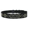 Collar para perro con cuerda bordada y LED luminoso, carga USB, advertencia nocturna, antipérdida