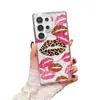Funda de Teléfono Estilo Dulce-Cool Estampado de Leopardo Labios Rojos Más Vendida Estilo Americano Transfronteriza para Samsung 26+ Cubierta Protectora Acrílica Transparente Anti-Caídas