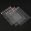 Saco Plástico Personalizado Borda Vermelha Transparente Selagem Embalagem Plástica Saco de Selagem Boca de Osso de Pe Saco Ziplock