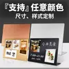Tablero Magnético de Exhibición de Escritorio Letrero de Exhibición Magnético para Refrigerador Clip para Menú Tablero de Mensajes Pizarra Pequeña Metálica para Escritorio con Soporte