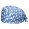 Gorro Quirúrgico Estampado Algodón Puro Ajustable con Botón con Banda Absorbente de Sudor Color Sólido Gorro de Sala de Operaciones para Doctor Gorro de Enfermera UCI