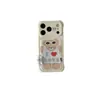 Oso de Dibujos Animados Hinchado con Textura de Cuero Compatible con Funda de Teléfono Apple 18 iPhone 17promax Correa 15 Anti-caídas 16 Duro