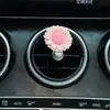 Saída de Ar para Carro Aromaterapia para Carro com Fragrância de Perfume Flor de Girassol Fofa Decoração de Resina Suprimentos