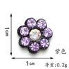 Flor de estrás de tela adhesiva de tela no tejida de cinco colores accesorios para tocado incrustación de estrás hecho a mano DIY parche para ropa