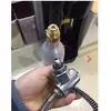 Tubo de Inflado de Válvula con Conector de Aguja para Máquina de Agua con Gas Soda, Cilindro de Acero Ordinario de Dióxido de Carbono G5/8, Botella Pequeña