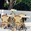 Venta Directa de Fábrica Silla de Ratán para Exteriores Impermeable Protector Solar Restaurante Cafetería Patio Jardín Silla de Ratán para Exteriores Al por Mayor