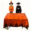 Toalhas de Mesa Decorativas de Halloween Transfronteiriças, Decorações de Mesa Temáticas para Festas, Montagem de Cenários, Adereços de Halloween