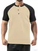 Nova Camisa Polo Esportiva Casual Masculina Jovem Amazon Transfronteiriça com Absorção de Umidade Color Block Manga Curta Atacado