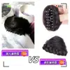 Seleção Hongxiu - Tranças de Peruca Atualizadas Presilha de Garra de Gato Coque de Cabelo Fofo Duplo Coque Acessório de Cabelo Coque de Cabelo