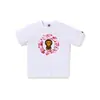 Camiseta de manga corta de la marca japonesa de moda BAPE, peso pesado de verano 240g algodón puro, camuflaje de cabeza de mono, tiburón mono, venta al por mayor transfronteriza