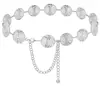 Joyería Transfronteriza Europea y Americana Cadena de Cintura Placa de Flor Hueca Metal Punk para Mujer Moda Retro Cadena Corporal Fabricante Venta al por Mayor