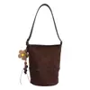 2026 Nuevo Bolso Cubo Color Macarrón para Mujer, Bolso de Hombro Simple y Versátil, Bolso Cruzado de Gama Alta, Bolso de Mano de Lujo Ligero