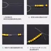 Herramientas para Enhebrar Cuentas para Manualidades, Enhebrado de Pulseras Hechas a Mano, Enhebrado de Ganchillo, Accesorios para Enhebrar Cuentas de Alambre de Acero Suave con Agujero Fino, Venta al por Mayor desde el Fabricante