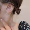 Aretes de Aro con Perlas Chapados en Oro de 14K, Diseño de Nicho con un Toque de Sofisticación, Nuevos Aretes de Moda 2025, Cierres de Oreja de Fábrica