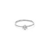 Base de Anillo de Acero Inoxidable con Gema Incrustada con Moissanita Zirconia Redonda en Forma de Corazón Rectangular Marquesa Soporte Vacío
