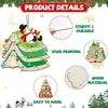 Nuevos adornos de libro de madera navideños transfronterizos regalo decoración de árbol de Navidad estantería colgantes artesanías de madera