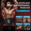 Cinturón de Tecnología Negra Perezosa para Fortalecer el Abdomen, Tensar el Abdomen y Embellecer la Cintura, Instrumento Inteligente de Fitness Deportivo, Parche Fortalecedor Abdominal y Instrumento para Eliminar Grasa para el Hogar y Exteriores