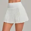 Falda deportiva de otoño de cintura alta transpirable, que cubre la cadera, adelgazante, para fitness al aire libre, falda de tenis, falda de yoga anti-exposición 8181