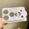 Adecuado para Apple 17P/17PM/18P/18PM, lente de cobertura completa todo en uno de nicho de dibujos animados, lindo protector de lente Apple