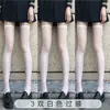 Meias Finas Sexy Brancas Meias Transparentes para Coxa Meias Ultra-Finas Acima do Joelho Meias de Verão Femininas Meias JK Pretas Meias Translúcidas