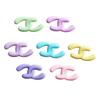 Letra inglesa doble C accesorios para el cabello accesorios para la ropa accesorios de resina para joyería DIY pasador pinza para flequillo tamaño pequeño accesorios para el cabello de mujer