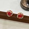Exquisitos pendientes de perlas rojas que combinan con todo, de lujo y ligeros, para mujer, con un diseño inspirado en Internet, pendientes de Año Nuevo.