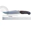 Cuchillo Recto de Acero de Damasco de Alta Dureza para Acampada al Aire Libre, Cuchillo de Deshuesar Portátil, Cuchillo de Carne para Defensa Personal, Cuchillo de Colección para Regalo